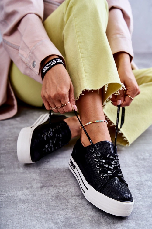 Niskie Damskie Trampki Big Star KK274015 Czarne