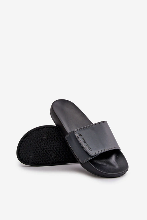 Klapki Męskie 4FMM00FFLIM032-25S Szare