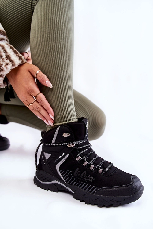 Damskie Ocieplane Trapery Lee Cooper LCJ-22-01-1427L Czarne