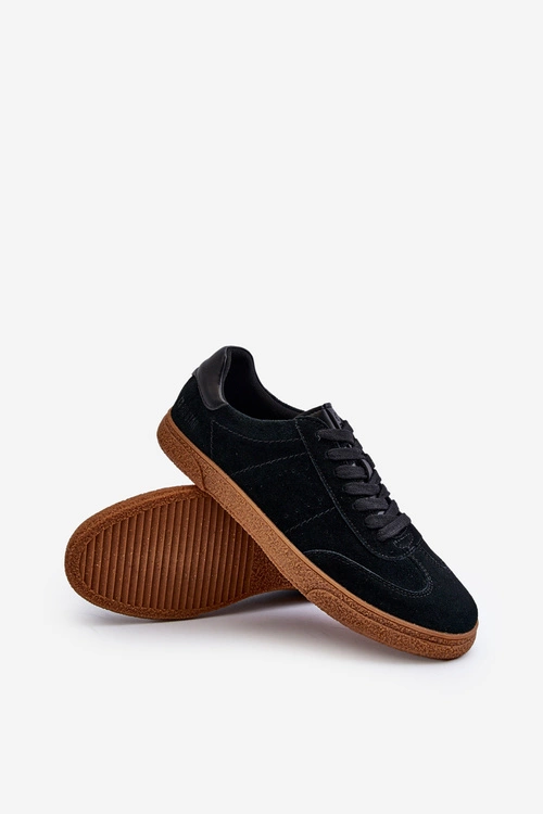 Trampki Męskie Zamszowe Big Star NN174187 Czarne