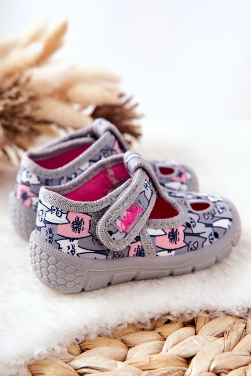 Buty Papcie Befado Kotki 533P019 Szare