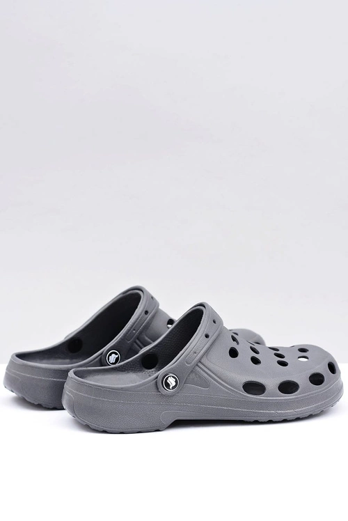 Męskie Klapki Sandały Ogrodowe Basen Szare