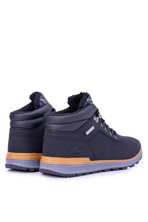 Ocieplane Polarem Czarne Męskie Buty Trekkingowe Preventi