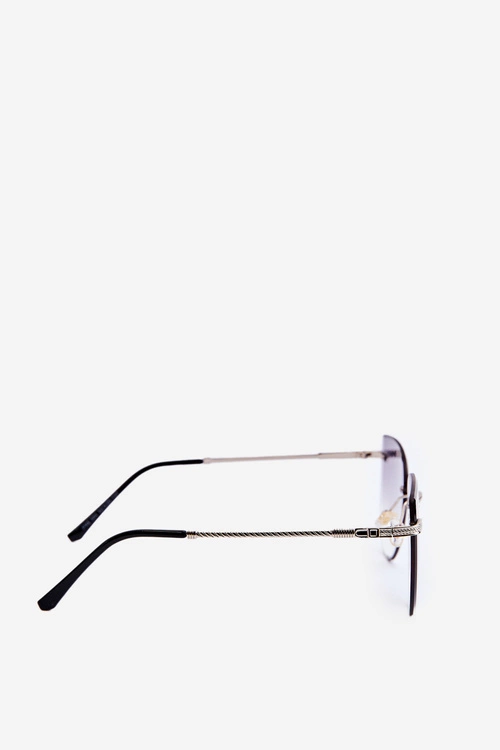 Damskie Okulary Przeciwsłoneczne UV400 Srebrno-Niebieskie