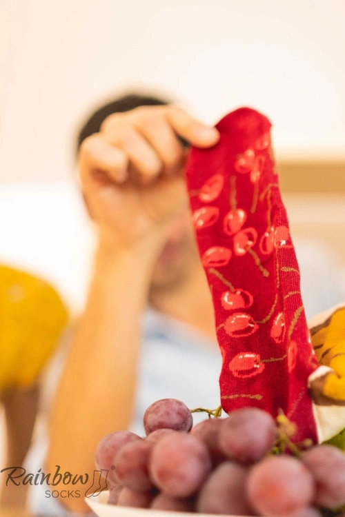 Skarpetki Rainbow Socks Sernik Nowojorski Z Wiśnią 1 Para