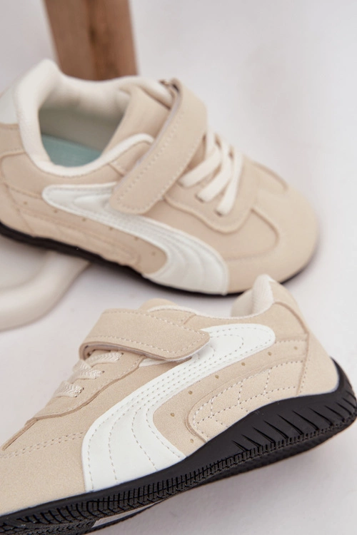 Buty Sportowe Dziecięce Z Rzepem Beżowe Perrin