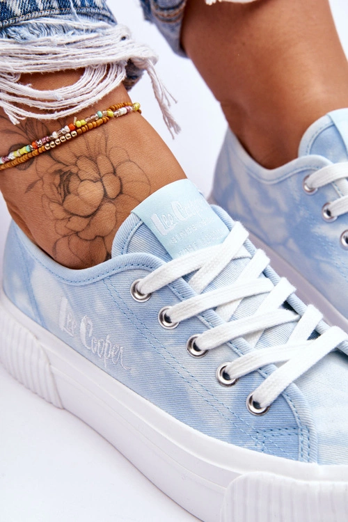 Trampki Na Platformie Lee Cooper LCW-23-31-1782L Niebieskie