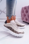 Sportowe Damskie Buty Leopard Debora