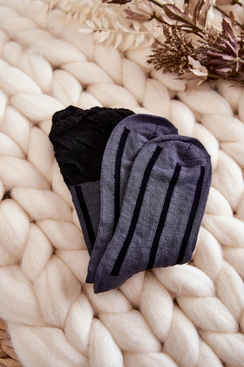 Damskie Bawełniane Skarpety W Paski 5-Pak Multikolor