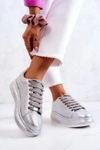 Sneakersy Buty Sportowe Dżety GOE JJ2N4048 Srebrne
