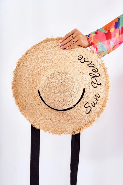 Damski Kapelusz Słomkowy Beżowy Edda