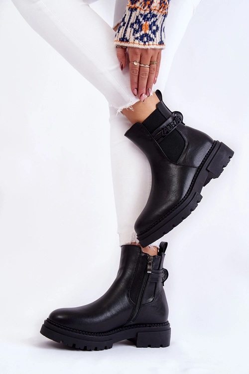 Damskie Botki La.Fi 250005B-PU Czarne