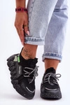 Wsuwane Modne Sneakersy Czarne Evolution