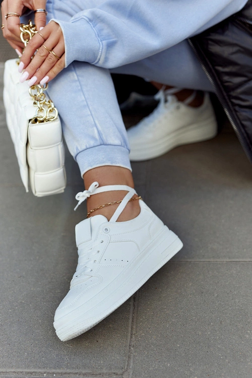 Sportowe Damskie Buty Białe New Haven