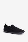 Damskie Tenisówki Trampki Slip-On Czarne Lovinia