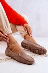 Damskie Zamszowe Mokasyny Big Star JJ274658 Cappuccino