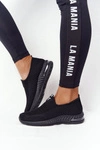 Damskie Sportowe Buty Slip-on Czarne Be Stretchy