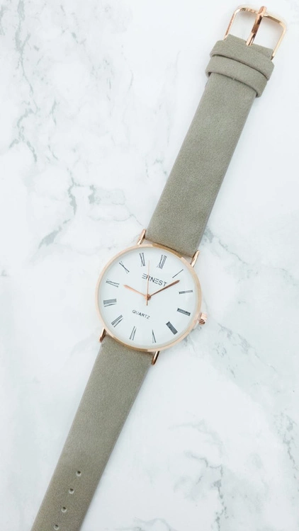 Damski Zegarek Ernest Feel Ciemnobeżowy