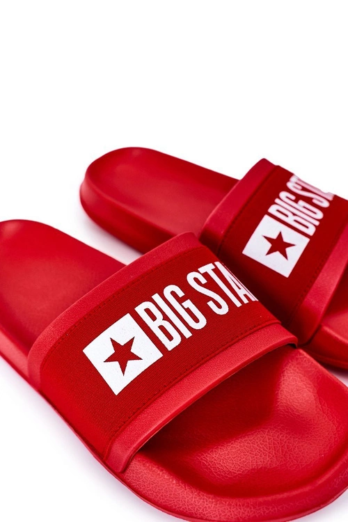 Męskie Klapki Big Star HH174832 Czerwone