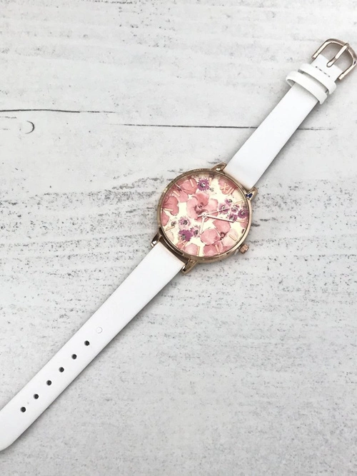 Damski Zegarek Ernest Puppis Biały 38mm