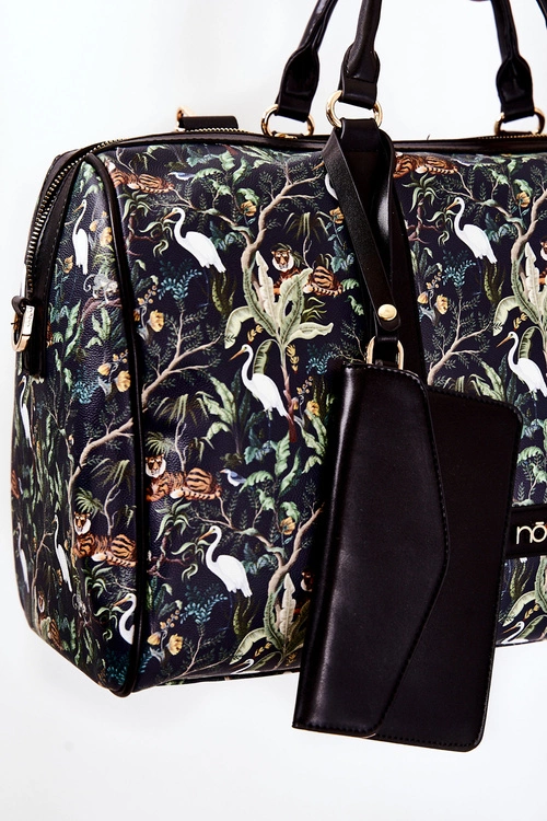 Duża Torba Podróżna NOBO M3150-CM13 Zwierzęta Granatowa