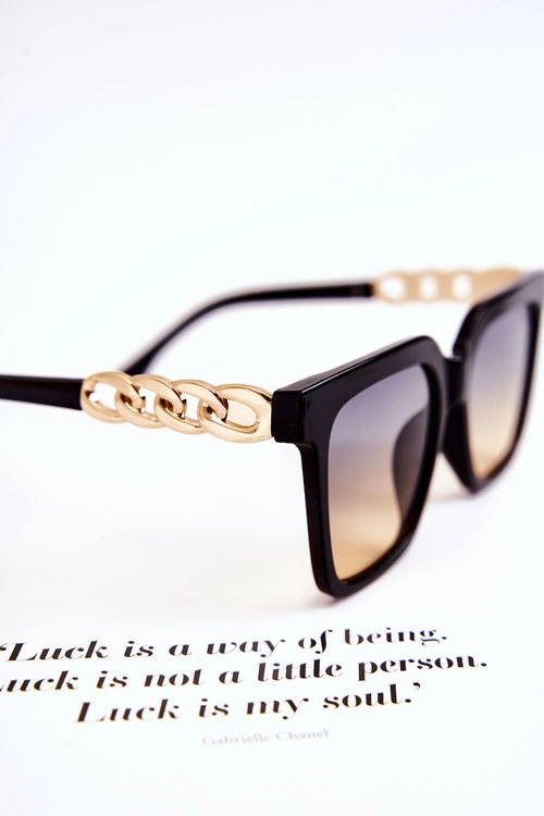 Modne Okulary Przeciwsłoneczne Ombre V120043 Czarne