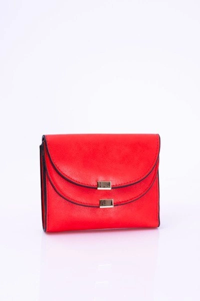 Mały Damski Czerwony Portfel Portmonetka