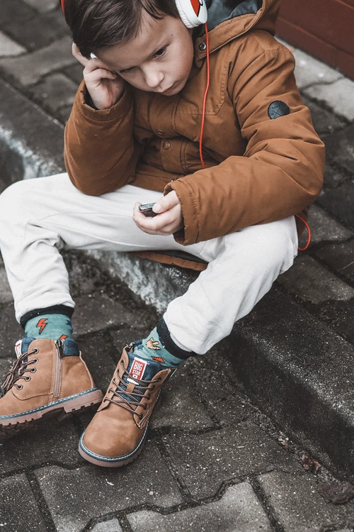 Dziecięce Botki Trapery Big Star KK374130 Camel