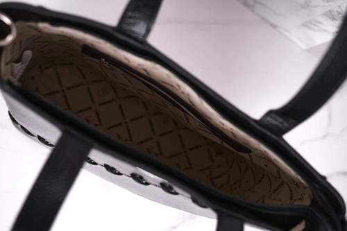 Duża Damska Torba Shopper MONNARI BAG0840-022 Srebrna