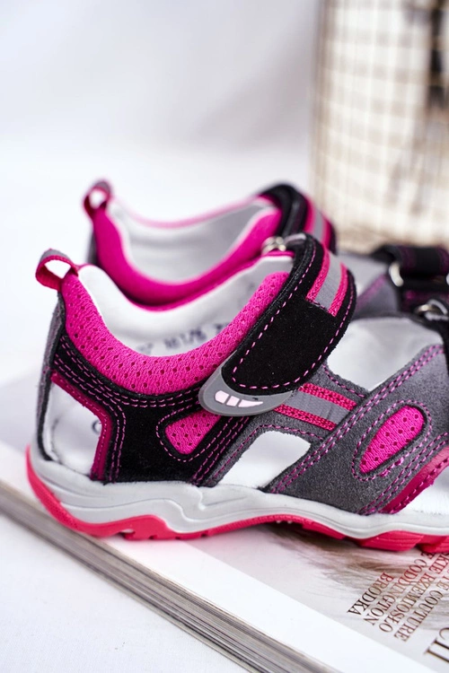 Dziecięce Sandałki Dla Dziewcząt Profilaktyczne BARTEK T-16176-7/77G