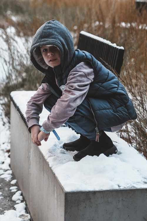 Skarpetkowe Buty Sportowe Dziecięce Czarne Zaelin