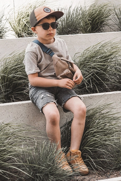 Dziecięce Wysokie Trampki Na Suwak Camel Boone