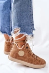 Skórzane Ocieplane Trampki Big Star II274149 Camel