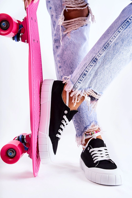 Wspieraj WOŚP Damskie Czarne Trampki Comes