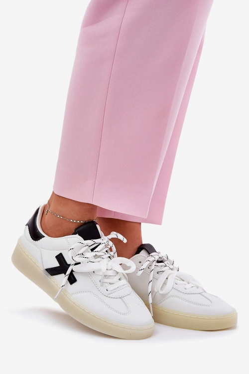 Niskie Buty Sportowe Damskie Białe Zelevelis