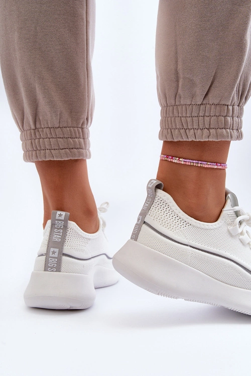 Damskie Buty Sportowe Big Star NN274662 Białe