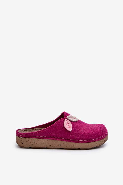 Kapcie Damskie Filcowe Inblu ED000013 Fuksja