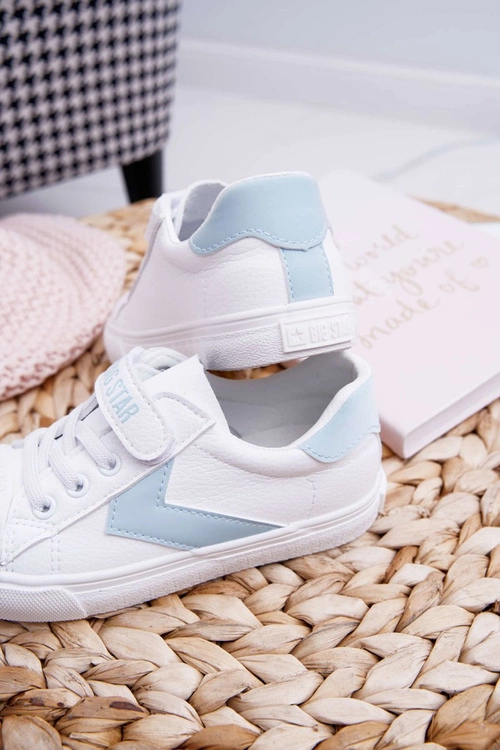 Sportowe Dziecięce Big Star Na Rzepy Białe FF374120