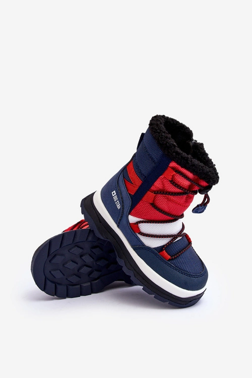 Dziecięce Śniegowce Ocieplane Na Suwak Granatowe Big Star MM374194