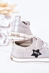 Dziecięce Trampki Na Rzep BIG STAR HH374025 Srebrne