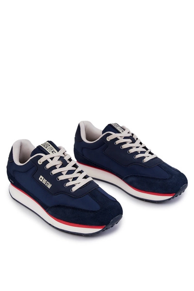 Męskie Sneakersy Memory Foam Big Star JJ174296 Granatowe