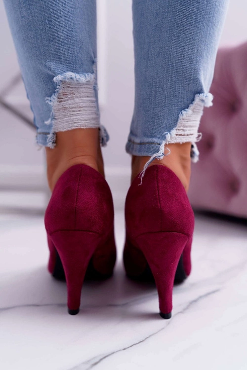 Czółenka Damskie Sergio Leone PB139 Fuksja Felice