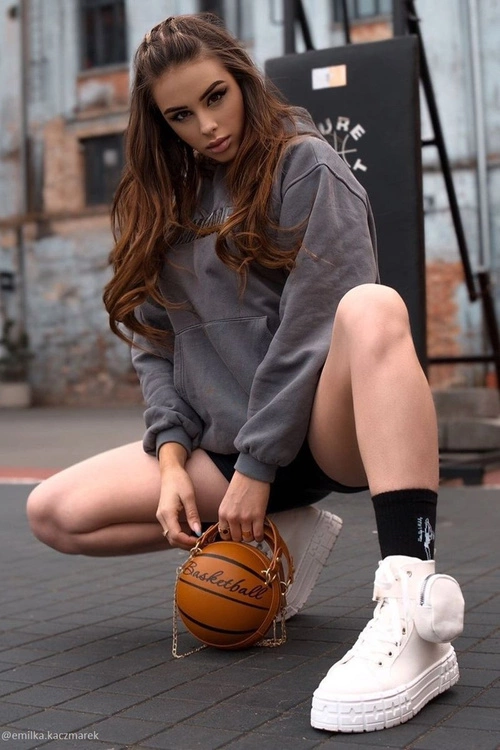 Damskie Tenisówki Na Platformie Z Nerką Białe Popcorn