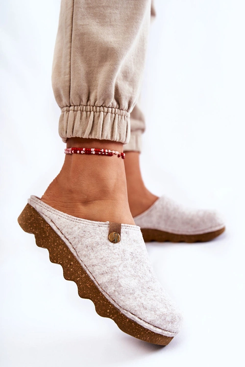 Domowe Papcie Klapki Profilaktyczne Inblu DK-08-002 Beżowe