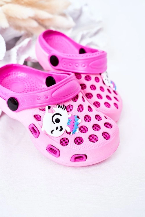 Dziecięce Piankowe Klapki Kroksy Różowe Jupiter