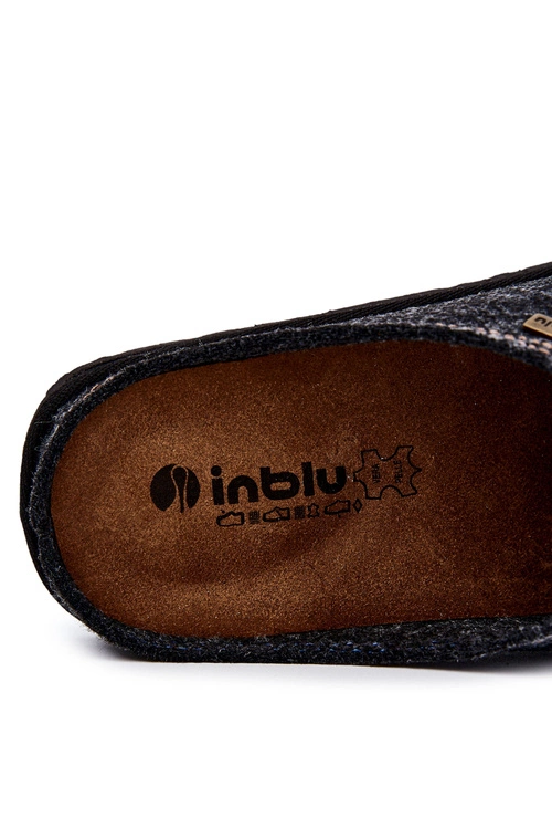 Męskie Profilaktyczne Papcie Klapki Inblu SI000020 Szare