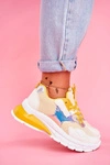 Sportowe Damskie Buty Żółte Sportivo