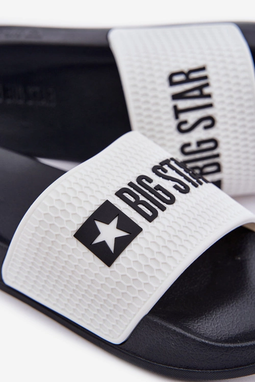 Męskie Klapki Big Star JJ174506 Białe