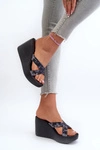 Klapki Damskie Na Koturnie 83520 Ipanema High Fashion Slide Fem Czarne
