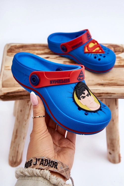 Dziecięce Kroksy Superman Grendene Kids JJ385004 Niebieskie